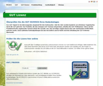 Gut-EV.org(Das GUT Label) Screenshot