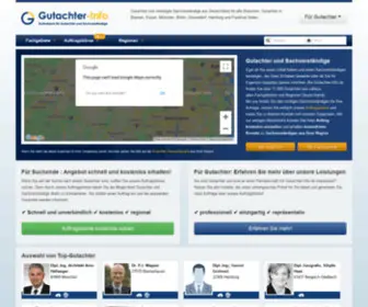 Gutachter-Info.de(Finden Sie auf den passenden Gutachter aus Ihrer Nähe) Screenshot