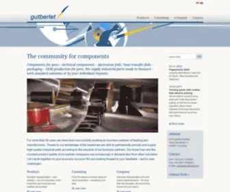 Gutberlet.com(Die Community für Komponenten) Screenshot