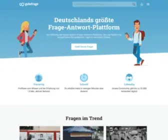 Gutefrage.de(Die größte deutschsprachige Frage) Screenshot