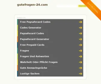 Gutefragen-24.com(Gute Fragen stellen und eine Antwort erhalten ) Screenshot