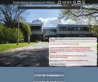 Gutenberg-GYmnasium.de(Gutenberg-Gymnasium Mainz) Screenshot
