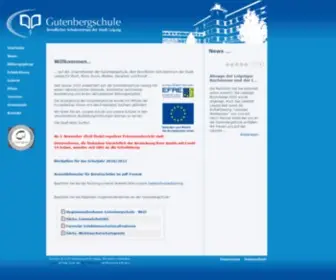 Gutenbergschule-Leipzig.de(Berufsausbildung Fachoberschule Buch Medienberufe Büromanagement) Screenshot