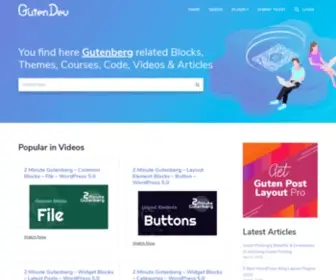 Gutendev.com(WordPress Gutenberg) Screenshot