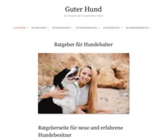 Guter-Hund.de(Guter-hund › ▶ Ratgeber für Hundehalter) Screenshot