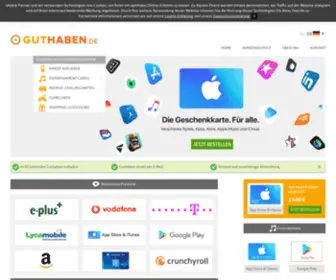 Guthaben.de(Guthaben aufladen innerhalb 30 Sekunden auf) Screenshot