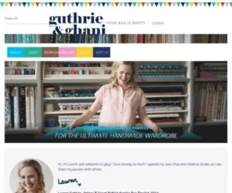 Guthrie-Ghani.co.uk(Dressmaking fabrics) Screenshot