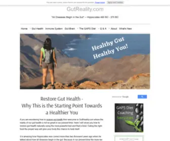 Gutreality.com(Learn about how powerful real food) Screenshot