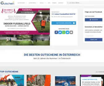 Gutschein.at(Online Gutscheine im Online) Screenshot