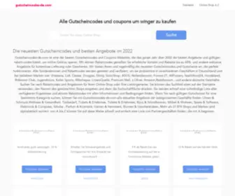 Gutscheincodes-DE.com(Gutscheincodes) Screenshot