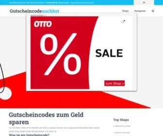 Gutscheincodesuchbot.de(Gutscheincodes zum Geld sparen) Screenshot