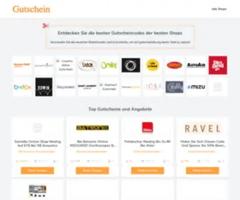 Gutscheinde.org(Entdecken Sie die besten Rabattcodes) Screenshot