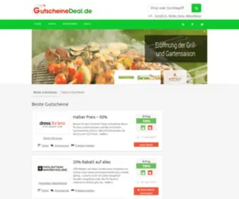 Gutscheinedeal.de(Gutscheine, Rabatte & besten Deals) Screenshot