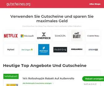 Gutscheines.org(Gutscheincodes) Screenshot