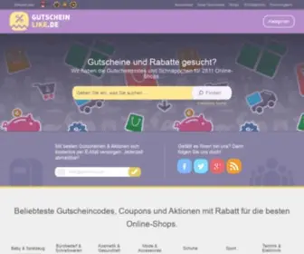 Gutscheinlike.de(Gutscheine, Rabatte & Deals) Screenshot