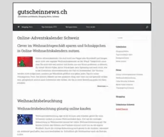 Gutscheinnews.ch(Gutscheine und Rabatte) Screenshot