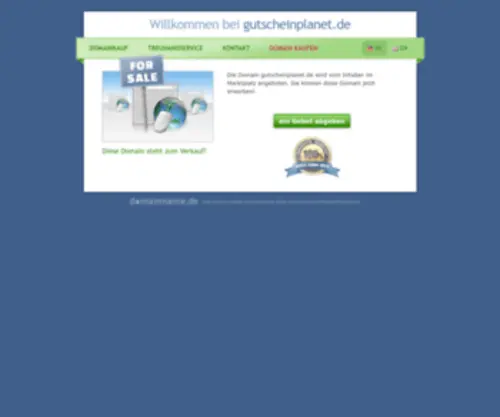 Gutscheinplanet.de(Steht zum Verkauf) Screenshot