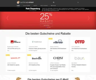 Gutscheinpony.de(Finde die neuesten Gutscheine und Rabattcodes) Screenshot