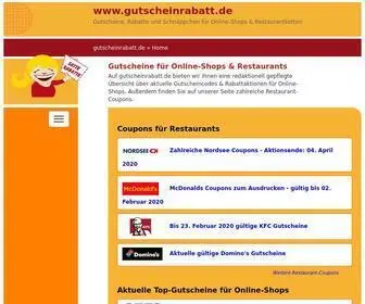 Gutscheinrabatt.de(Coupons) Screenshot