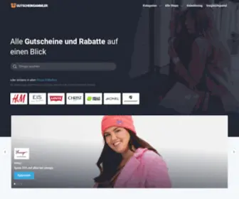 Gutscheinsammler.de(Alle Gutscheine & Rabatte für deine Lieblings) Screenshot