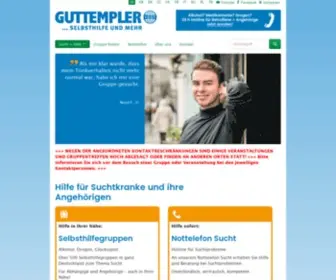 Guttempler.de(Sucht: Hilfe für Abhängige & Angehörige) Screenshot