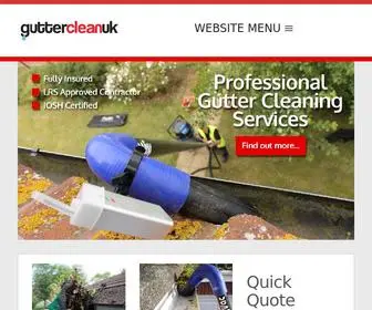 Guttercleanuk.co(Gutter Clean UK) Screenshot