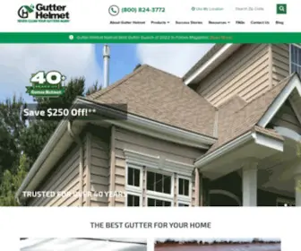 Gutterhelmet.com(Gutter Helmet) Screenshot