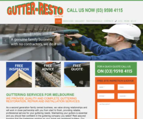 Gutterresto.com.au(Gutter Resto) Screenshot