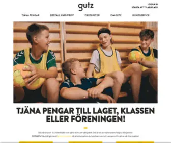 Gutz.se(Tjäna pengar till laget/klassen eller föreningen) Screenshot