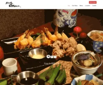 Guu-Izakaya.com(Guu is where the Izakaya (Japanese tapas)) Screenshot