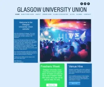 Guu.co.uk(Glasgow University Union) Screenshot