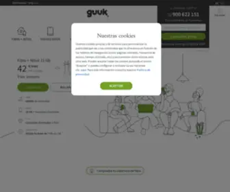 Guuk.com(Operador de telefonía móvil y fibra) Screenshot