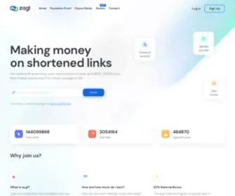 Guuog.com(Short your long links and get paid) Screenshot