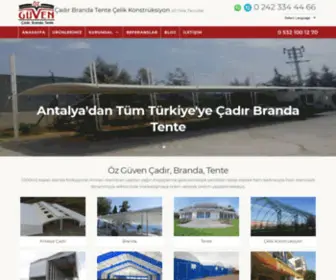 Guvencadir.com(Öz Güven Çadır) Screenshot