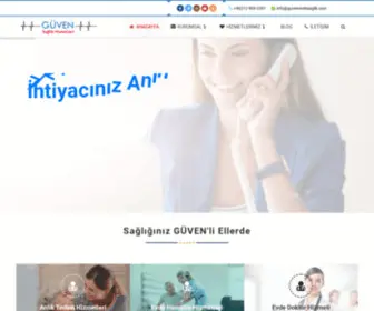 Guvenevdesaglik.com(Güven Evde Sağlık Hizmetleri) Screenshot