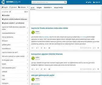 Guvensozluk.com(Güven Sözlük) Screenshot