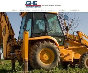 Guyanheavyequipment.com(GUYAN HEAVY EQUIPMENT) Screenshot