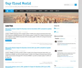 Guybachar.net(Just a Cloud Guy Blog about Microsoft Office 365 & Azure) Screenshot