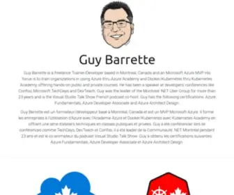 Guybarrette.com(Guy Barrette) Screenshot
