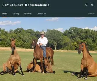 Guymcleanusa.com(Guy McLean Horsemanship) Screenshot