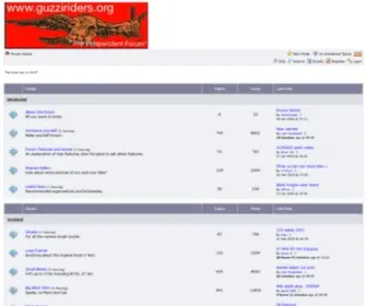 Guzziriders.org(Moto Guzzi Riders Forum) Screenshot