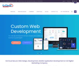 GVcloudsecure.com(Website, App & Software Development Company) Screenshot