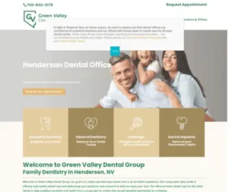 Gvdentalgroup.com(Green Valley Dental Group) Screenshot