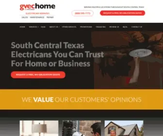 Gvecelectricianservice.com(GVEC Electrician Services Seguin TX) Screenshot