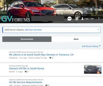 Gvforums.com(Genesis GV80 Forum) Screenshot