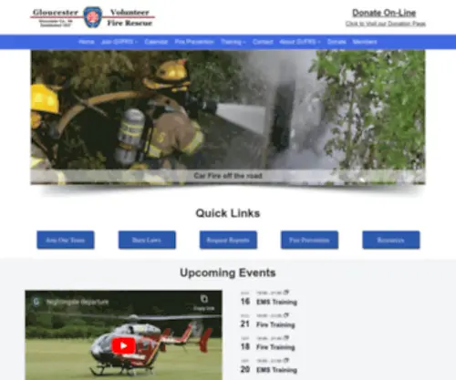 GVFRS.org(Volunteer Fire &amp; Rescue Squad) Screenshot
