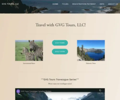 GVgtours.com(Travel with GVG Tours) Screenshot