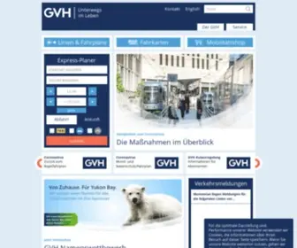 GVH.de(öffentlicher Nahverkehr) Screenshot