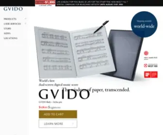 Gvidomusic.com(World's first digital music score system) Screenshot