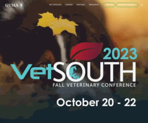 Gvma.net(Georgia Veterinary Medical Association) Screenshot